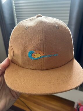 Binky Bro Kids Orange Tan Wave Logo SnapBack